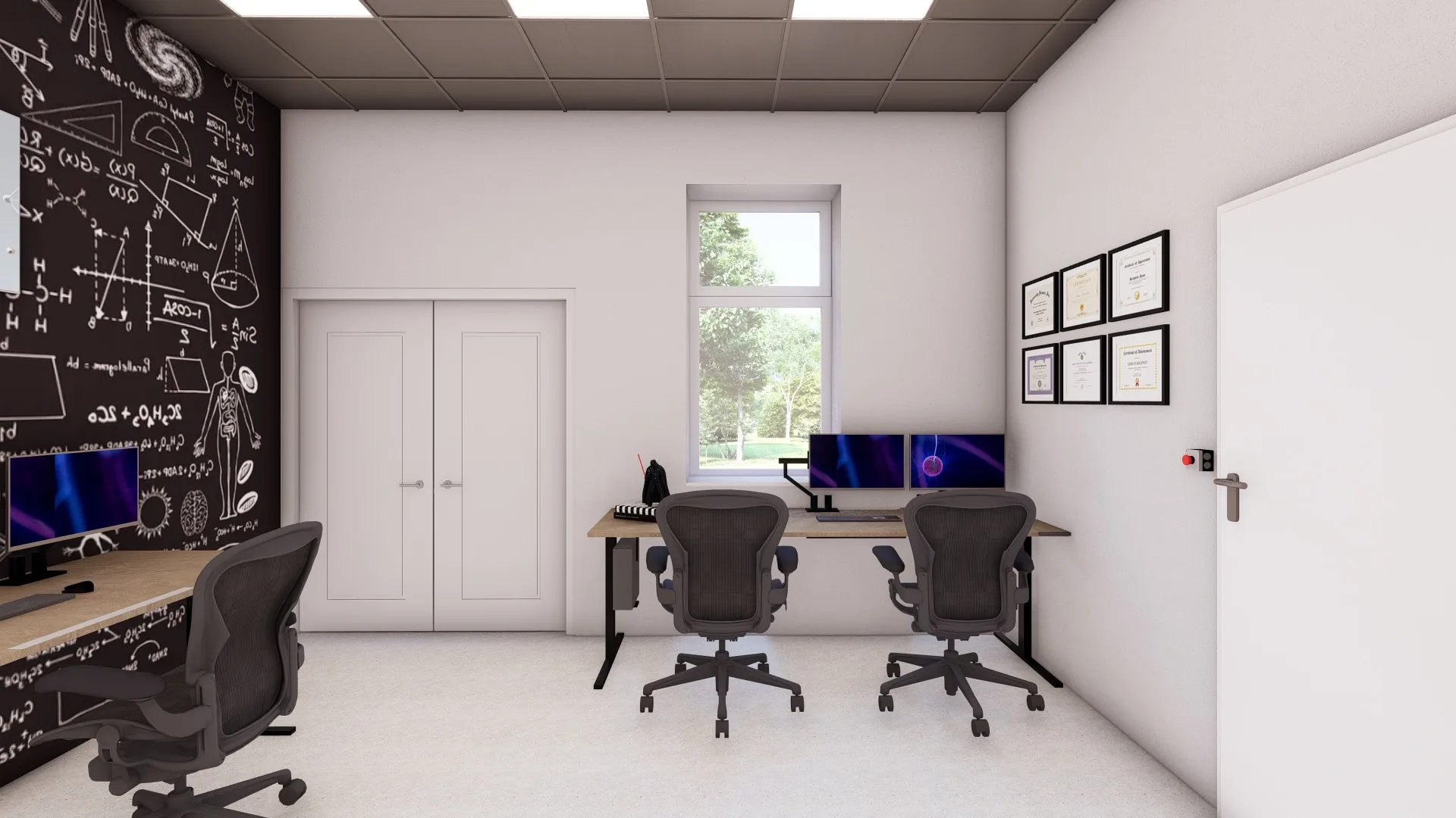 Moderné kancelárie s lounge zónou – 3D vizualizácia 08